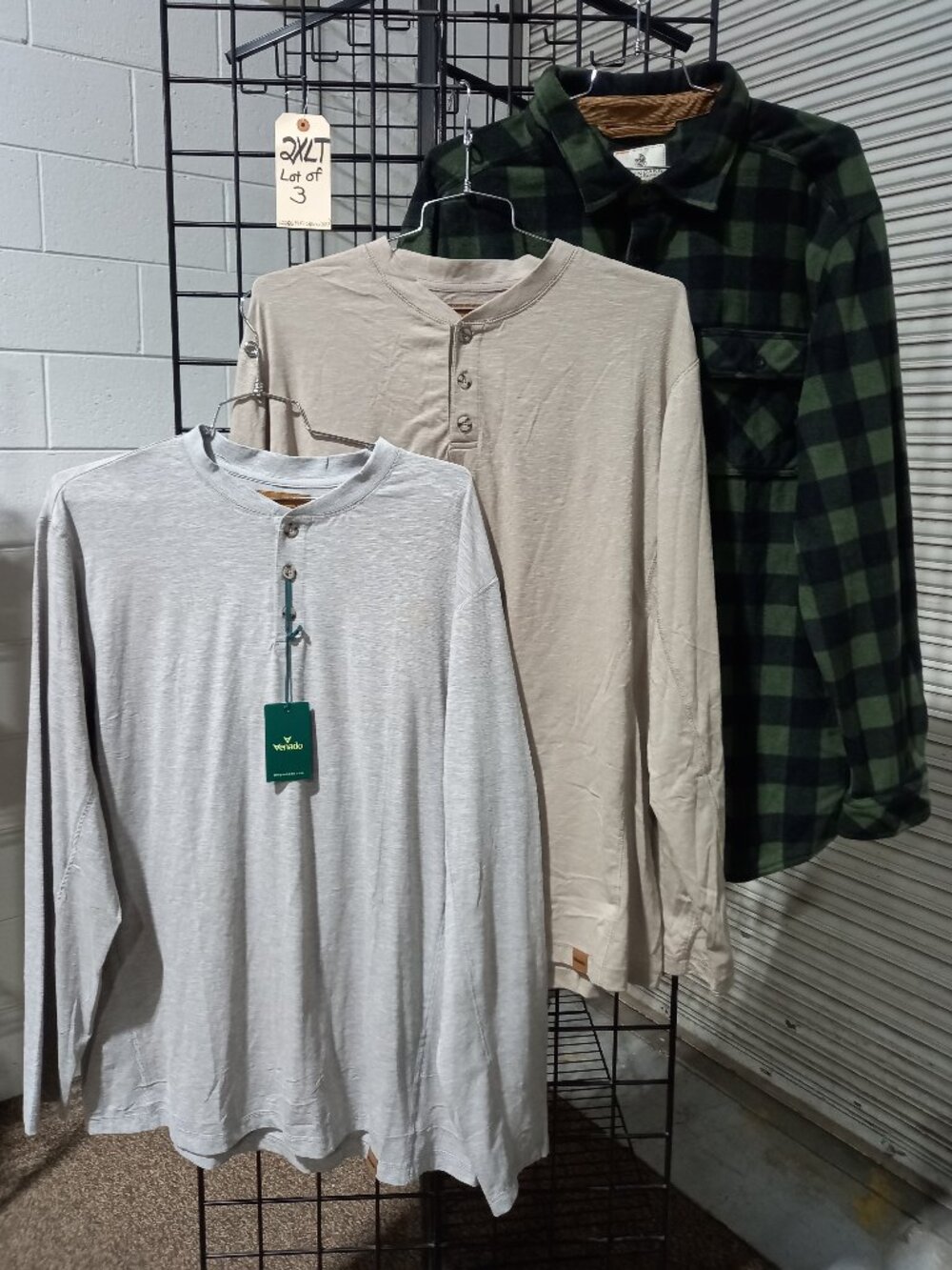 Men's Long Sleeve Fleece, + 2-Venado Long Sleeve Flex Henleys  | 2XLT